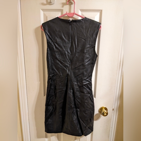 2for30!!! Dynamite Liv Twist-Front Faux Leather Sleeveless Dress size S - Picture 6 of 6